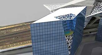 3D Rendering of Mixed use Building