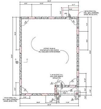 Foundation Plan Drawing