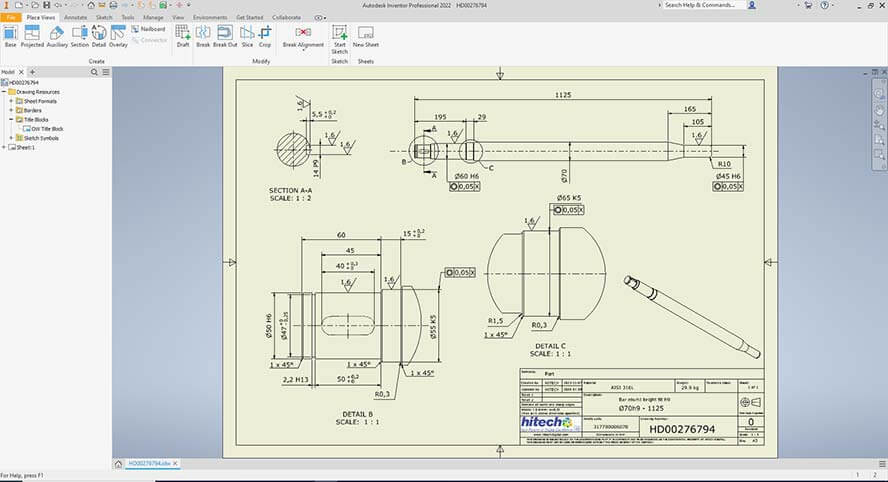 Critical dimensioning and tolerancing guidelines