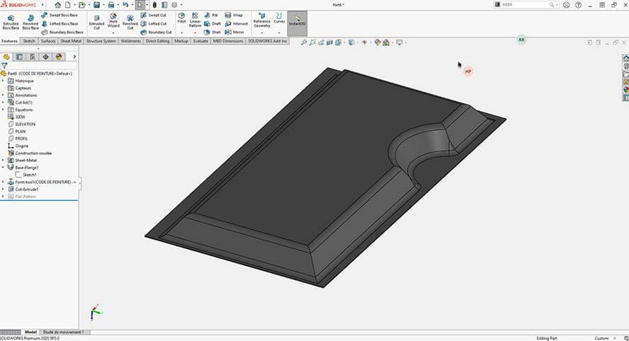 Forming feature specifications